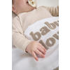Meyco wieglaken Baby Love wit/beige