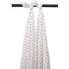 Meyco hydofiele doek met hartjes print 120x120 cm (set van 2)