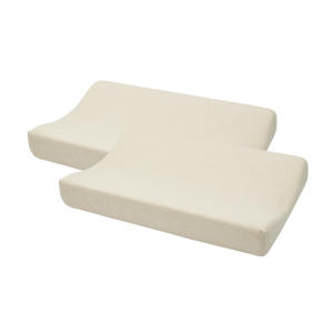 aankleedkussenhoes - beige (set van 2)