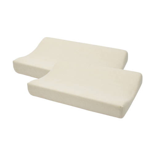Meyco aankleedkussenhoes - set van 2 beige Effen | Aankleedkussenhoes van Meyco afbeelding