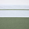 Meyco wieglaken met bies wit/groen