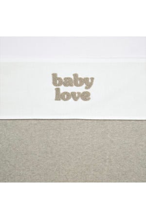 ledikantlaken Baby Love wit/beoge