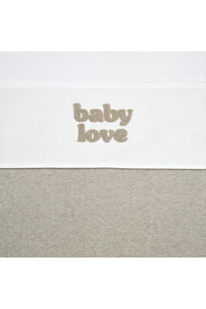 ledikantlaken Baby Love wit/beoge