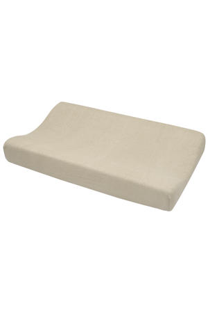 badstof aankleedkussenhoes beige