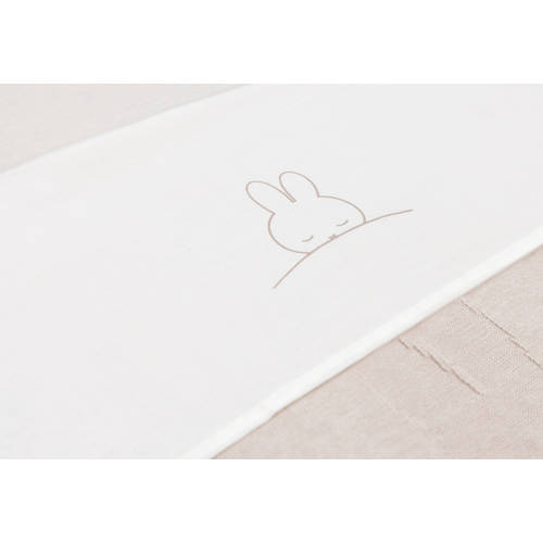 Jollein ledikantlaken Sleepy Miffy Funghi Babylaken Wit Printopdruk