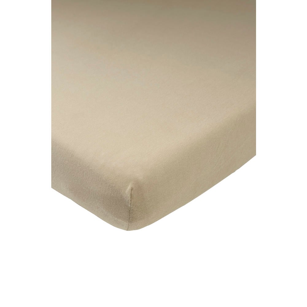 Meyco jersey ledikant hoeslaken 60x120 cm taupe