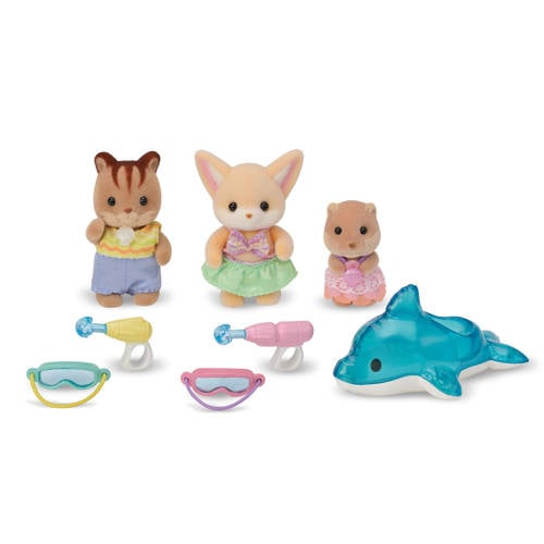 Sylvanian Families 5749 trio peutervriendjes- zwembad fun Speelfiguur