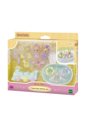  5707 Drieling baby crème konijn badspeelset