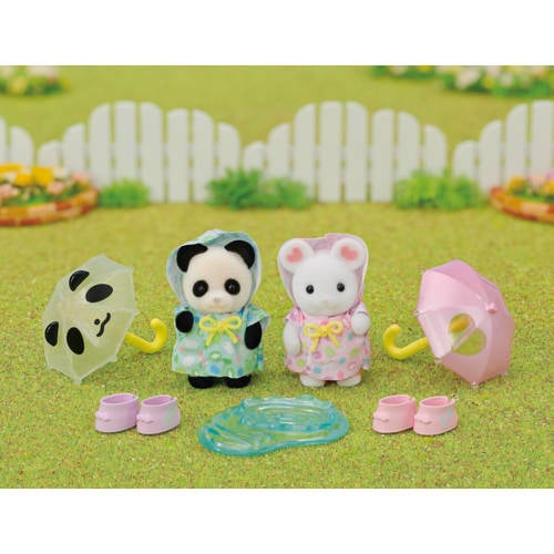 Sylvanian Families 5748 duo peutervriendjes- regendag Speelfiguur