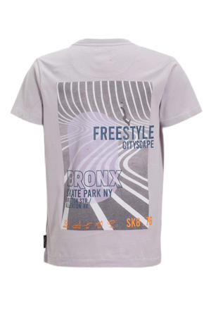 T-shirt met print paars