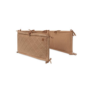 bed / box bumper Check Knit - Biscuit