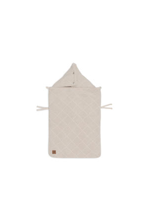 voetenzak groep 0+ 3/5 punts Check Knit - Oatmeal