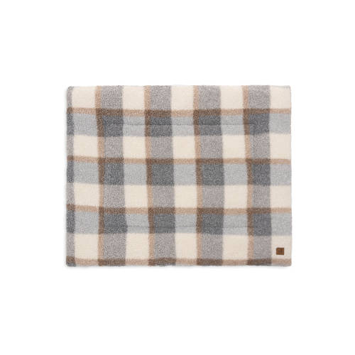 Jollein rechthoekig boxkleed Check Boucle Ecru Meerkleurig afbeelding