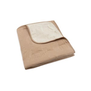 reversible ledikantdeken Jungle Jambo - Biscuit/Oatmeal