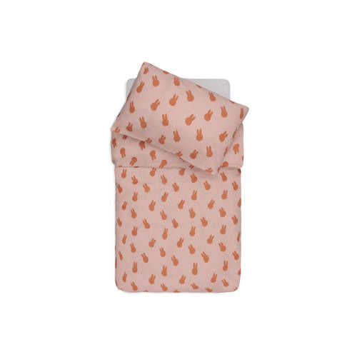 Jollein ledikant dekbedovertrek met sloop Miffy Shadow - Wild Rose Roze afbeelding