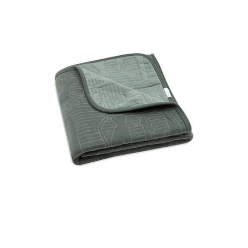 Jollein reversible wiegdeken Jungle Jambo - Ash Green/Laurel Babydeken Groen afbeelding