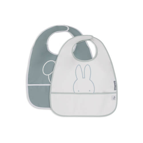 Jollein waterproof slab Miffy Peekaboo - set van 2 Sea Green Groen Meerkleurig afbeelding