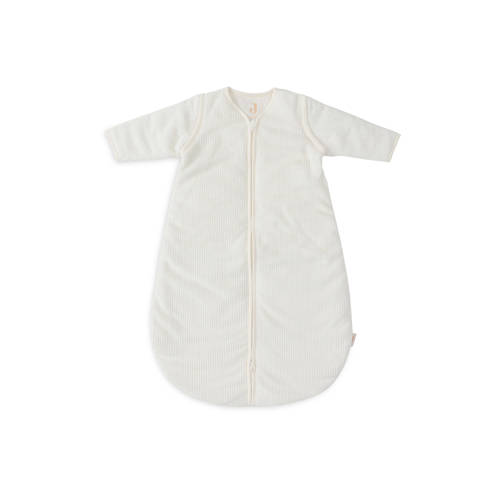 Jollein slaapzak met afritsbare mouw Rib - Ivory Babyslaapzak Wit Meerkleurig 110 cm afbeelding
