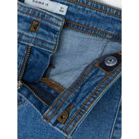 NAME IT NKFSALLI X-Wide Jeans Larghi Bambina - Dark Blue Denim, 99% Cotone