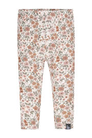 thumbnail: Roze, groen en witte meisjes Babystyling slim legging van stretchkatoen met elastische tailleband en bloemenprint