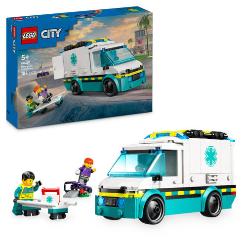 LEGO City Ambulance bouw- en speelset 60451 Bouwset