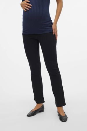 high waist zwangerschaps flared jeans MLCILLE black denim