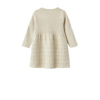 thumbnail: NAME IT BABY baby fijngebreide A-lijn jurk NBFOSILLA beige