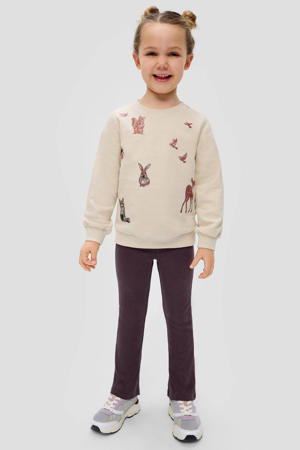 flared legging paars