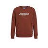 JACK & JONES JUNIOR sweater JORVESTERBRO met logo roodbruin