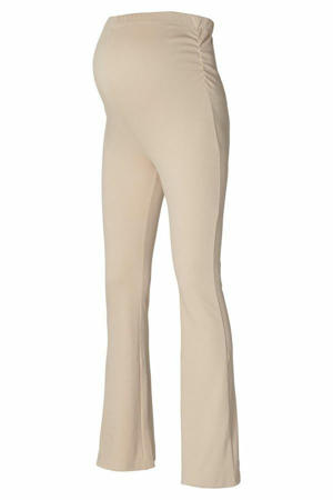 high waist flared broek Umea beige