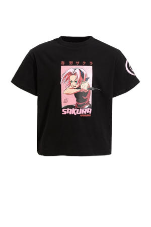 T-shirt Naruto license zwart