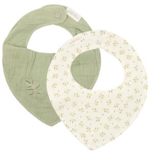 hydrofiele bandana slab - Blueberry Leaves & Sage (set van 2)