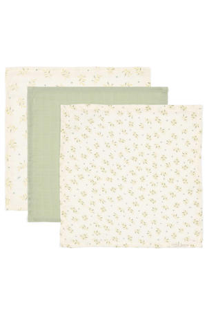 monddoekje - hydrofiel Blueberry Leaves & Sage (set van 3)