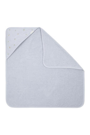 badcape geborduurd Blue