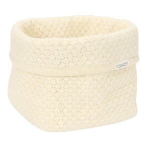 klein gebreid commodemandje Pure Soft White