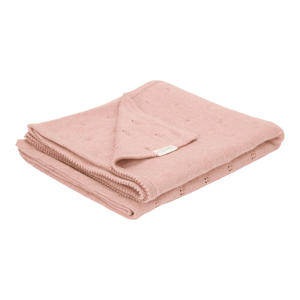 gebreide wiegdeken Pure Pink Blossom