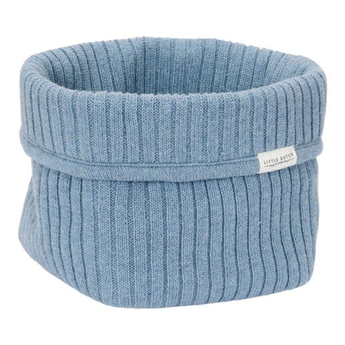 Little Dutch klein gebreid commodemandje Pure Denim Blue Accessoire Blauw afbeelding