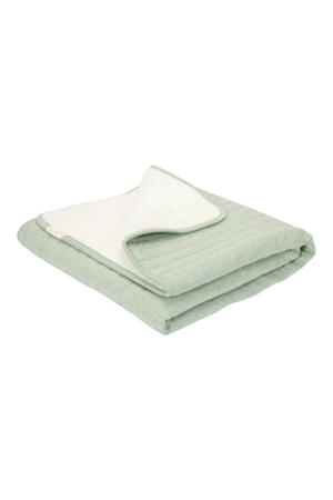 wiegdeken met fleece Pure Sage