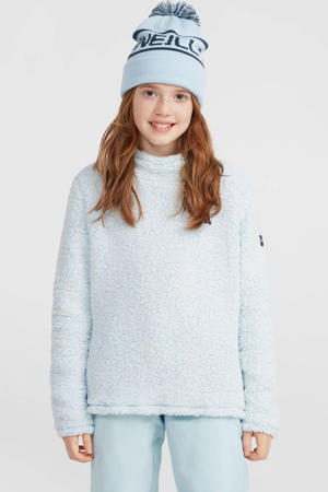 fleece sweater FUZZY lichtblauw