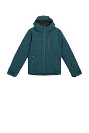 thumbnail: Grijsblauwe jongens O'Neill ski-jack Hammer blauw van polyester met effen, capuchon en rits met windvanger
