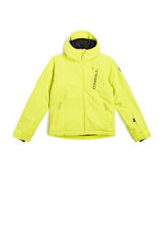 thumbnail: Gele jongens O'Neill ski-jack Hammer van polyester met effen, capuchon en rits met windvanger