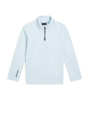 thumbnail: Lichtblauwe jongens en meisjes O'Neill skipully Jack's van fleece met effen, lange mouwen, opstaande kraag en halve rits