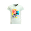 Me & My Monkey T-shirt met printopdruk lichtblauw
