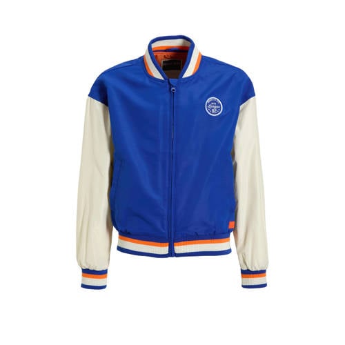 Orange Stars baseball jacket blauw Jas Jongens Polyester Ronde hals
