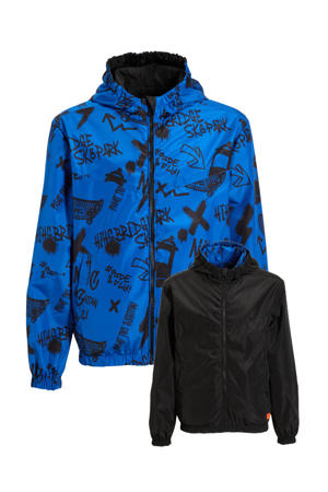reversible jacket blauw