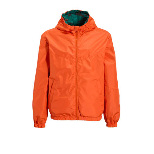 Orange Stars reversible jacket camo Jas Groen Jongens Polyester Capuchon