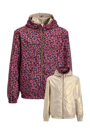 reversible jas panterprint/goud