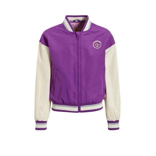 Orange Stars baseball jacket paars Jas Meisjes Polyester Ronde hals