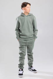 thumbnail: Groene jongens America Today joggingbroek van katoen met elastische tailleband met koord en effen