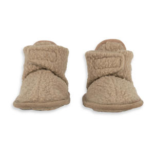 baby slofjes fleece beige